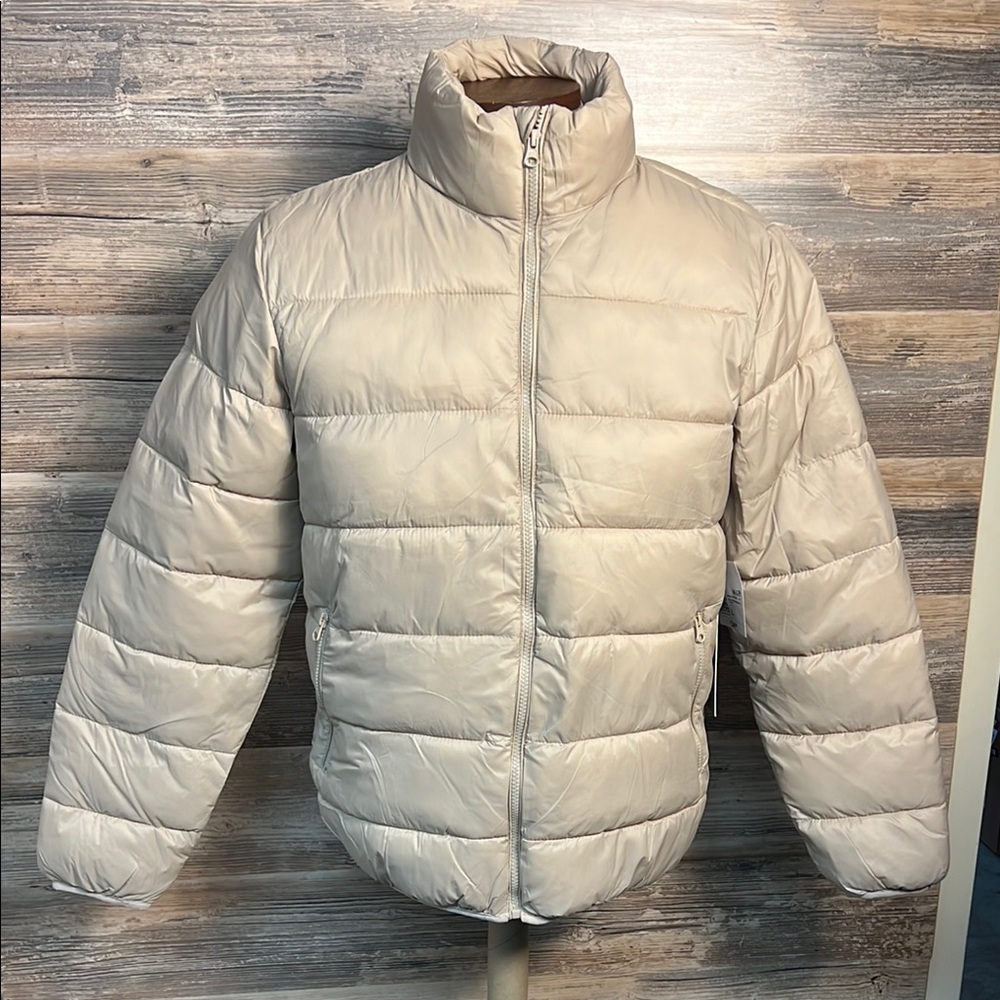 Forever 21 Men's Packable Puffer Jacket in Taupe NWT